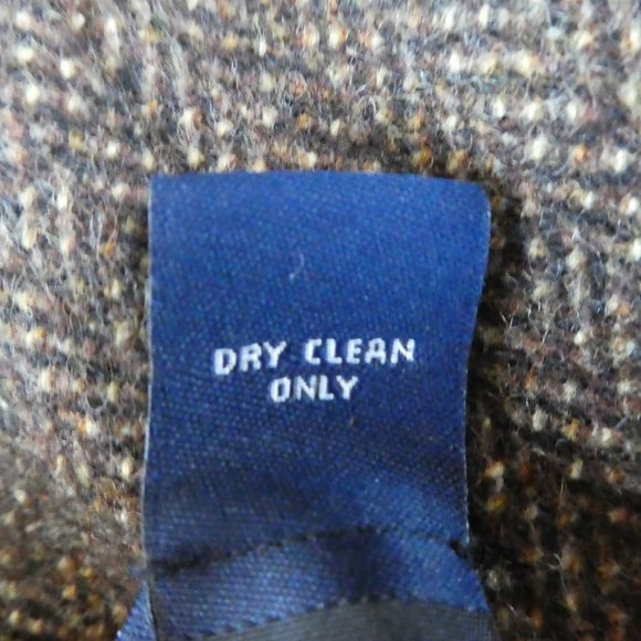 Wool Ann Taylor Dress Career Work Wear Brown Lined Sleeveless Back YKK Zip 6 - Picture 9 of 9